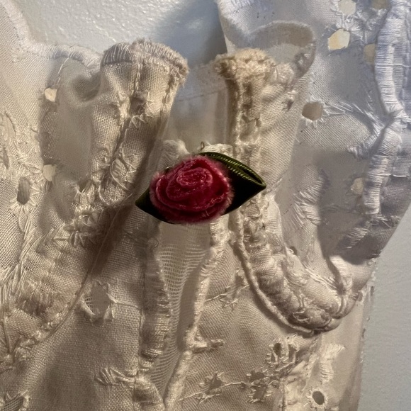 White eyelet bra corset top - Picture 5 of 17